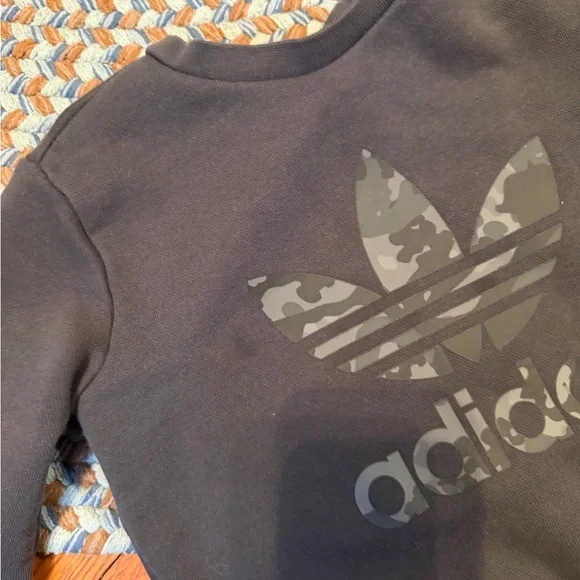 Adidas Kids Charcoal Sweatshirt and Joggers Set - Picture 2 of 3